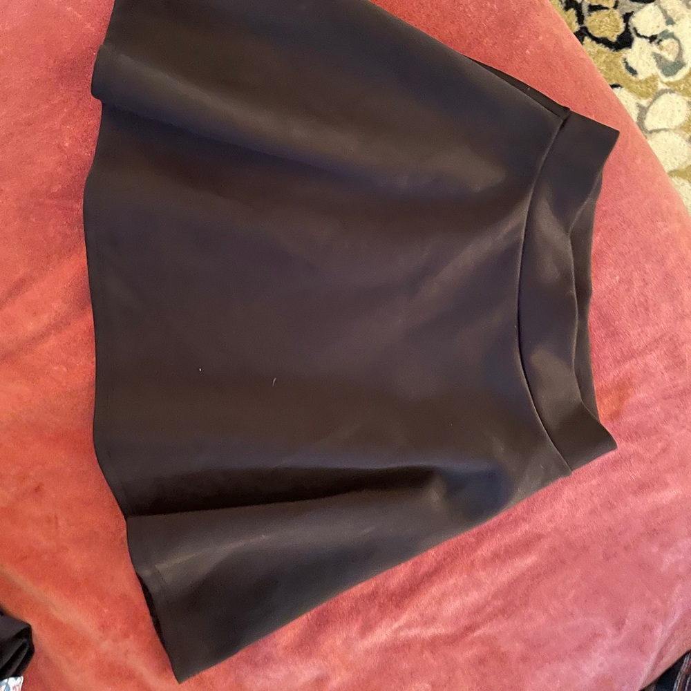 Charlotte Russe Black Skater Skirt